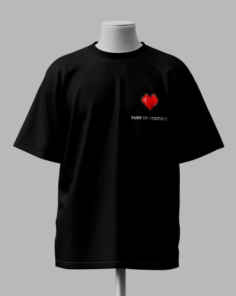 Popupculture Oversized T-shirt-[Pawstive CAT]